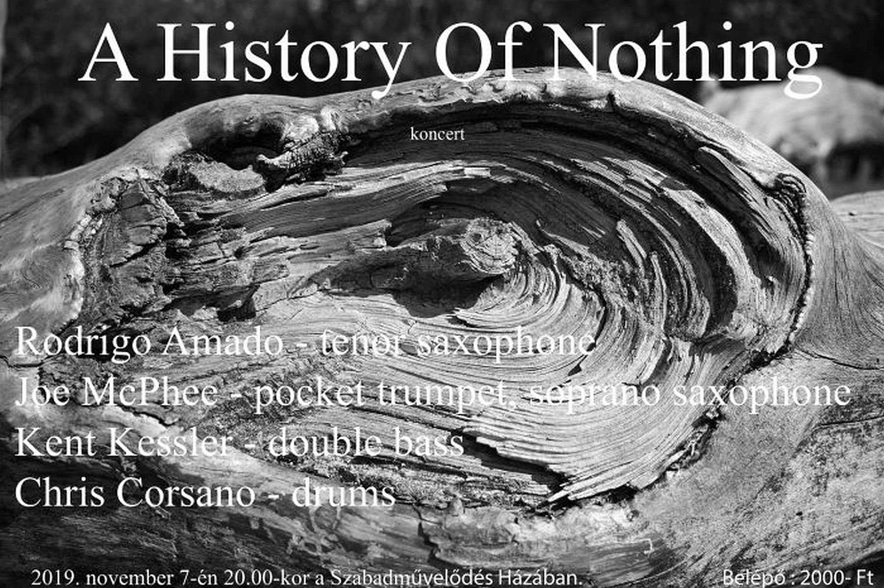 A History of Nothing koncertezik csütörtökön A Szabadművelődés Házában